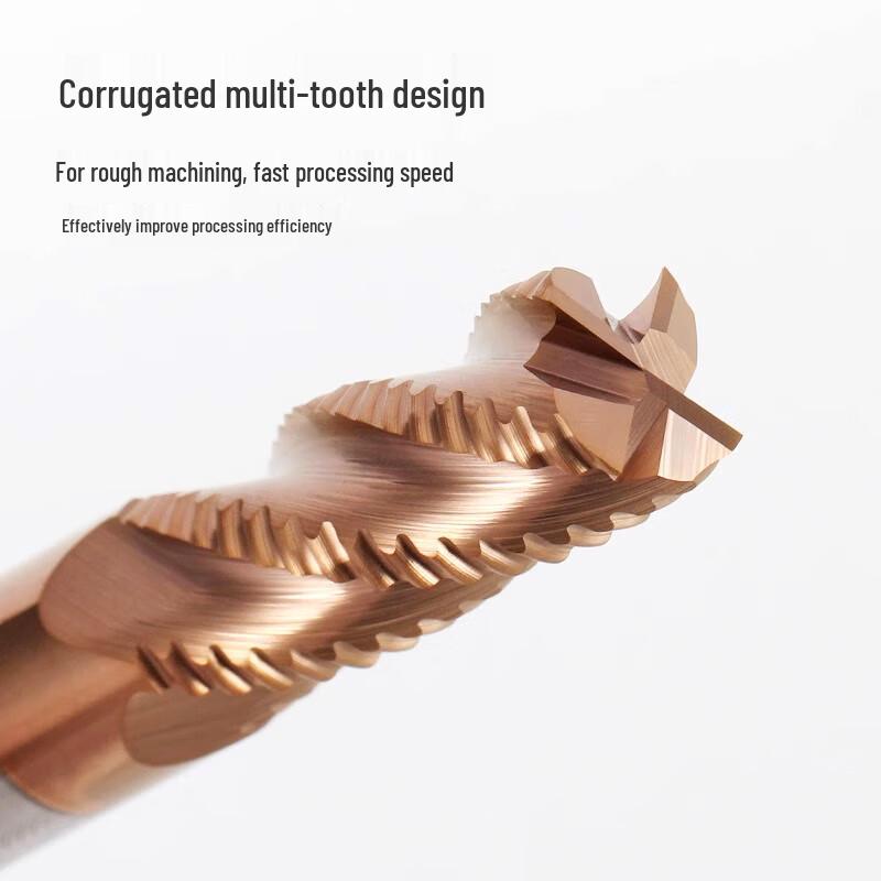 Jiyue 60-Degree Wave Flute Roughing End Mills