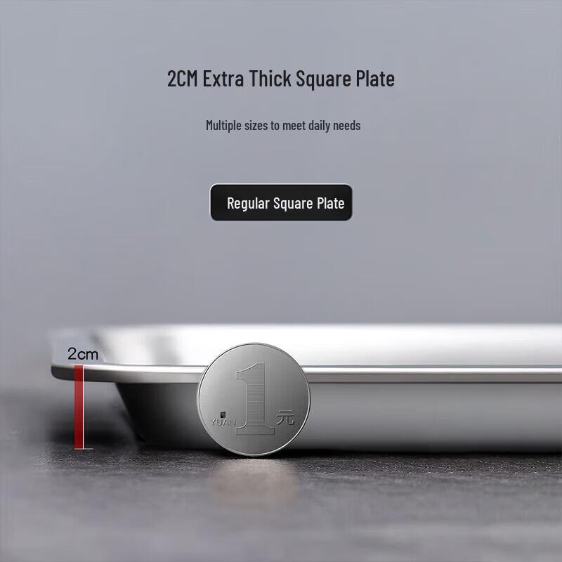 Lijia 304 Stainless Steel Deep Serving Tray