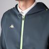 634402 Sweat Full Green [Kappa] Men's Parka, Lightweight, Stretch, Zip,