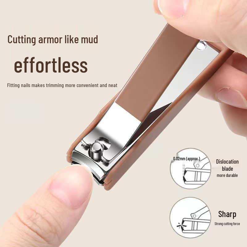 Portable Anti-Splash Nail Clippers Set with Scissors for Home Manicure
