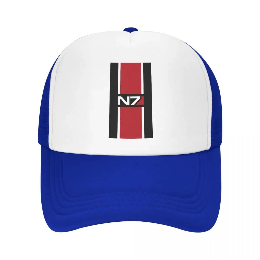 Custom Punk Mass Effect N Baseball Cap for Women Unisex Adjustable Video Game Trucker Hat Sun Protection Snapback Hats