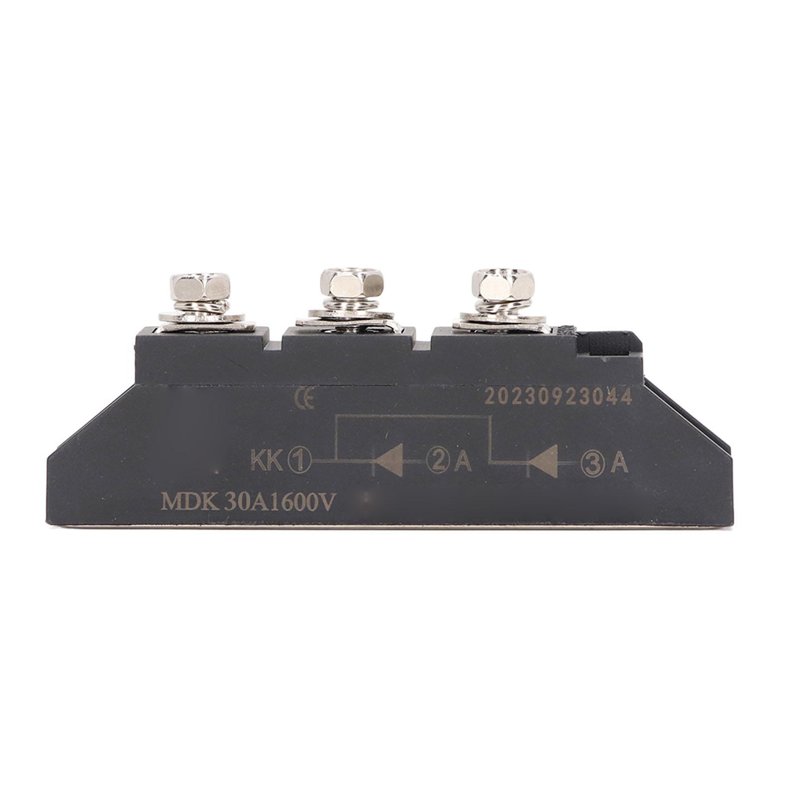 

3 Terminal Rectifier Module 2 in 1 Out Common Cathode Photovoltaic Anti Reverse Diode Rectification Module MDK 30A 1600V