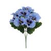 Simulated Flower Tricolor Violet Small Handle Flower Home Hotel Outdoor Wedding Decoration Ornament