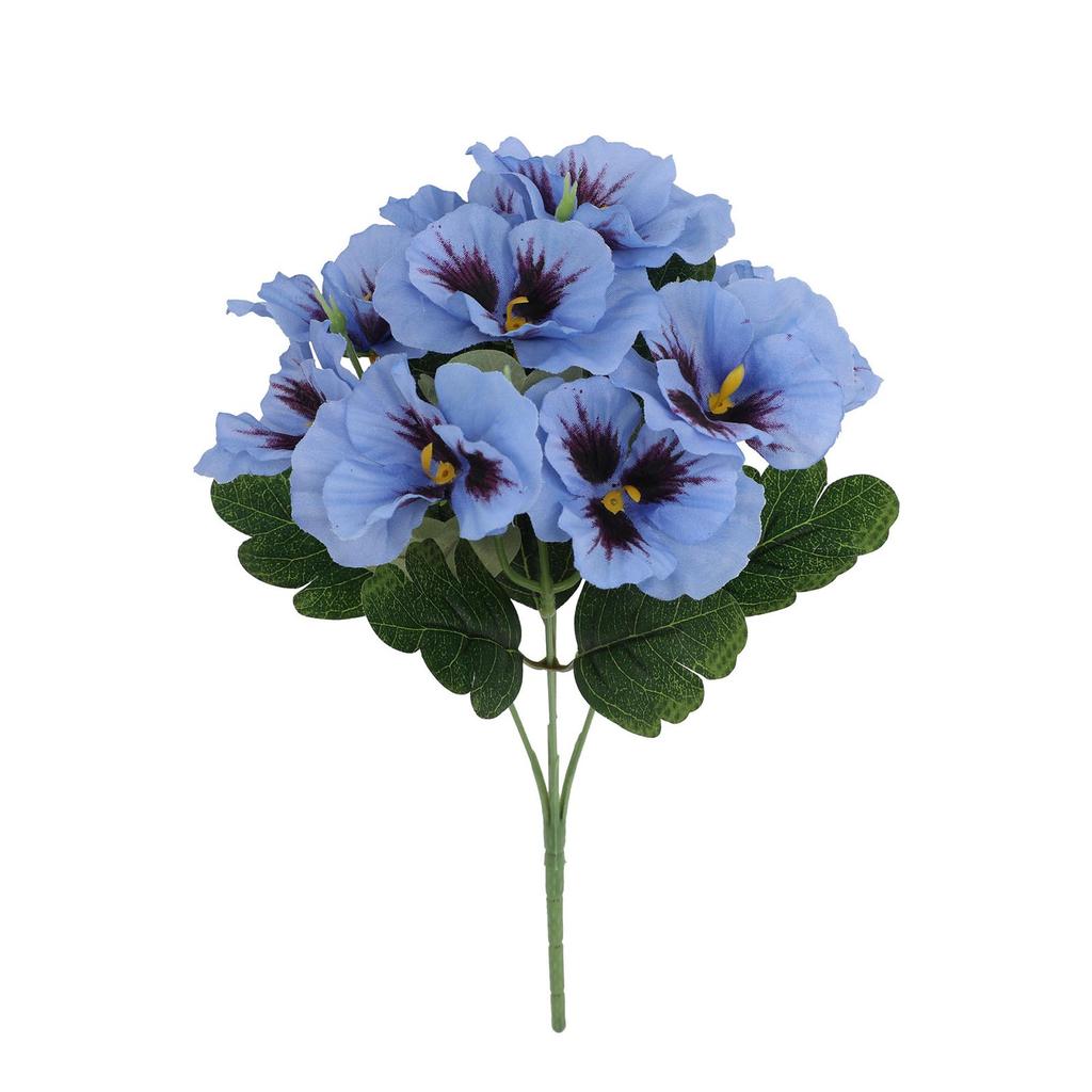 Simulated Flower Tricolor Violet Small Handle Flower Home Hotel Outdoor Wedding Decoration Ornament