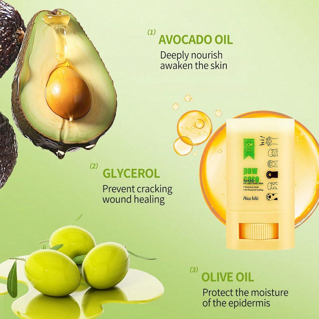 1PC Pet Foot Moisturizing Cream, Avocado Foot Moisturizing Cream, Moisturizing And Repairing Cracked