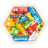 Jucărie pentru bebeluși Puzzle din lemn Creativ Puzzle 3D pentru dezvoltarea inteligenței copiilor Jucării educaționale timpurii pentru copii