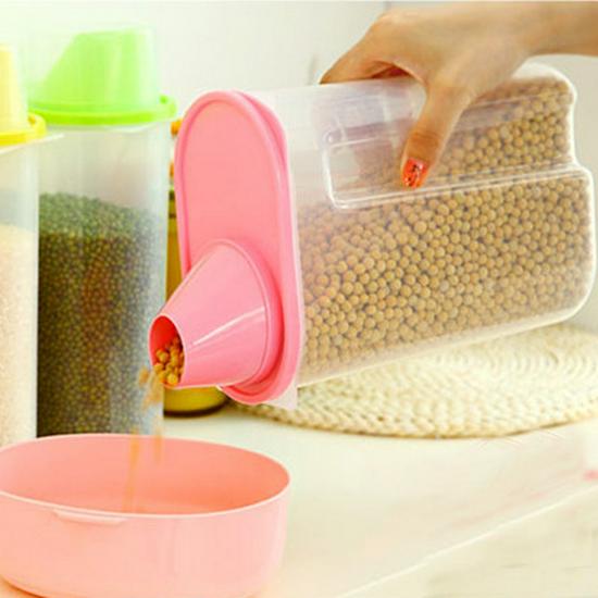 Airtight Food Storage Container for Grains, Nuts, and Cereal