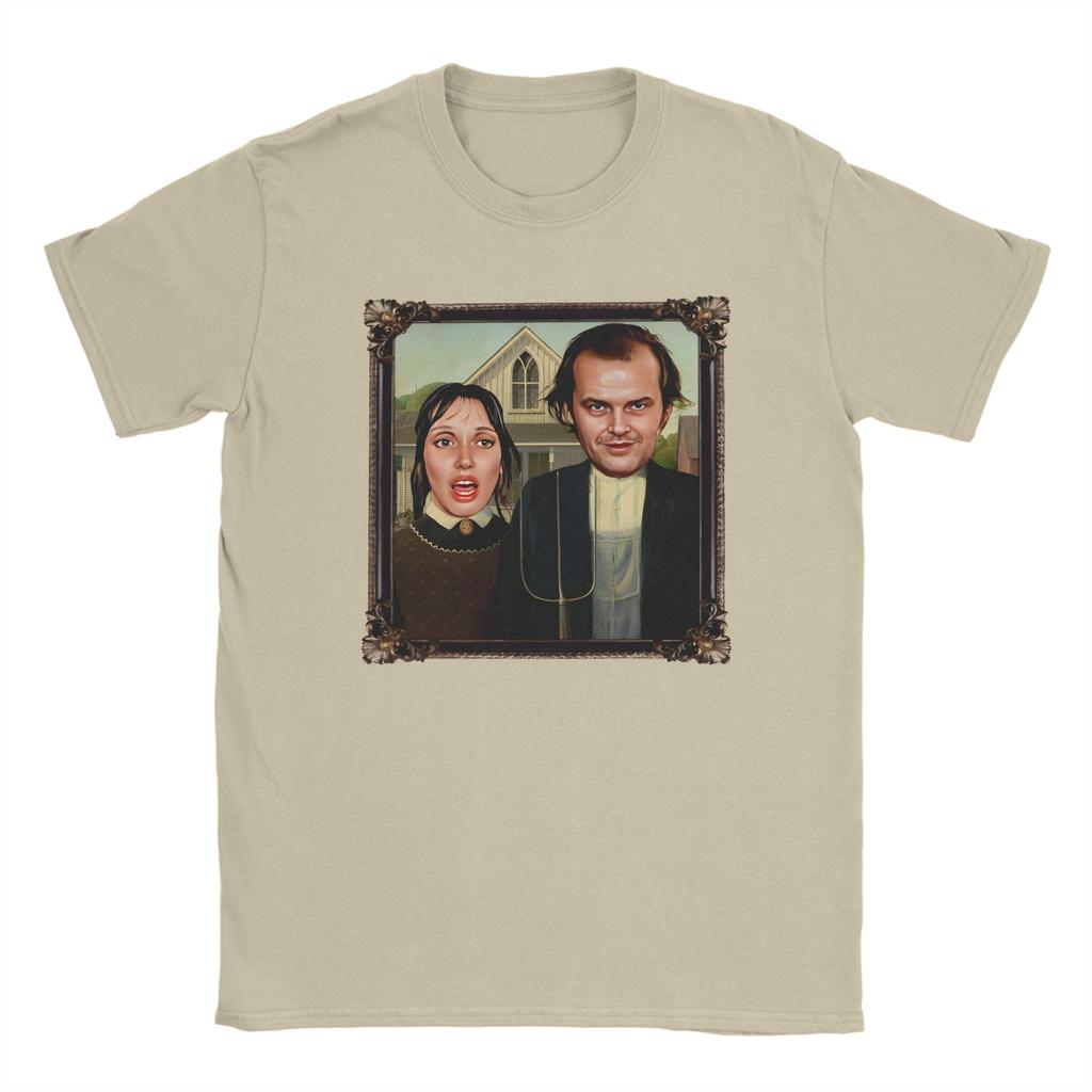 The Shining Tshirts Unisexs Cotton Clothing Funny Horror Movie Oneck Short Sleeve
