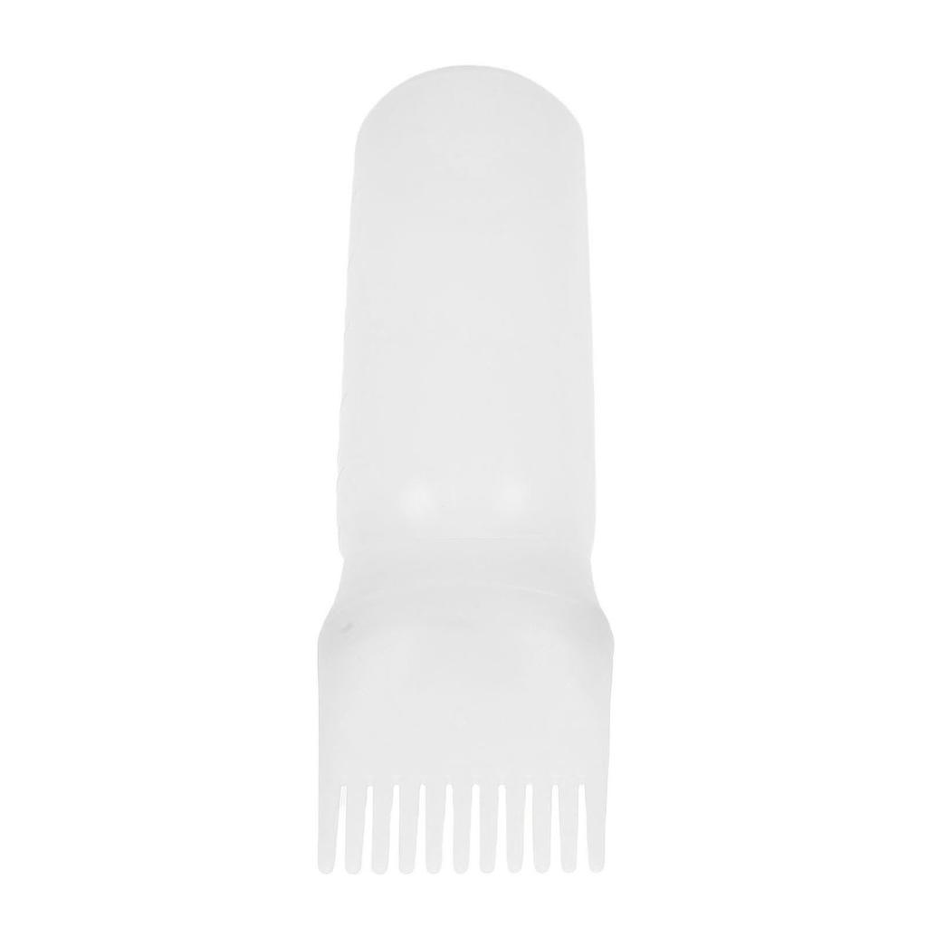 Flacone Applicatore Pettine Radici Semi Trasparente per Olio Applicatore per Tinta Capelli 160ml per Casa Salone
