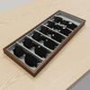 Elegant Eyeglass Holder Craft Of Wood And Flannel Interior