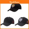 Outdoor-Angelkappe mit Tiger-Stickerei, verstellbare Baseballkappe mit hoher Krone für Herren