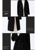 Double-Faced Wool Overcoat: High-End, Loose Casual Design with Suit Collar and Tie, Perfect for Spring and Autumn.