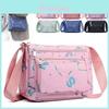 Oxford Fabric Small Crossbody Bag For Casual Travel With Zipper Pockets