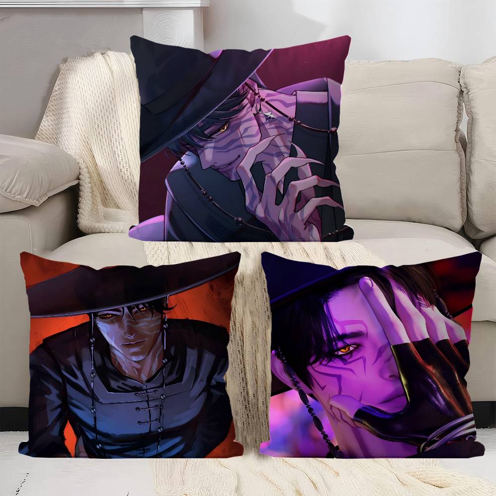 Jinu Kpop Demon Hunters Cushion Cover Inches Farmhouse Decor Home Throw Pillow Covers For Couch Decorations