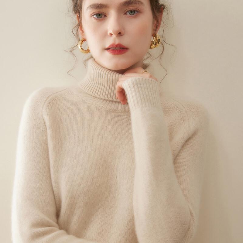 FanZhen Women's Winter Cashmere Turtleneck Sweater