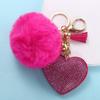 Women's Bags Interior Accessories Rhinestone Keyrings Pompom Keychains Bag Pendant Rhinestone Heart