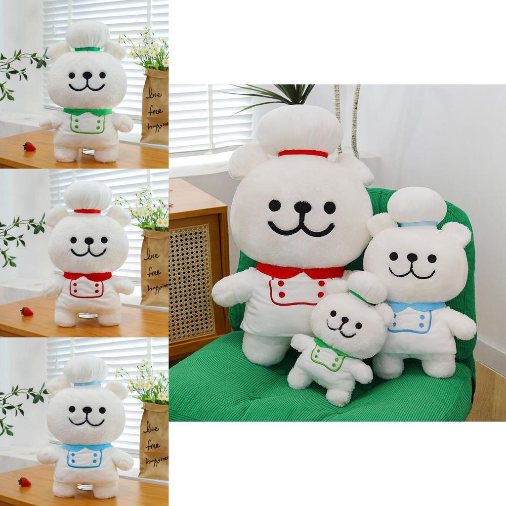 Chef Dog Plush Toy With Heart Rose For Gifts And Home Decor Characters Included)