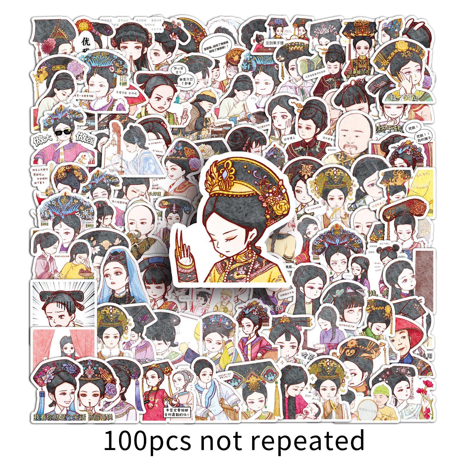 

100 Граффити Наклеек Креативные Смешные Выражения Упаковка Украшение Чашка для Воды Мобильный Ноутбук Наклейки