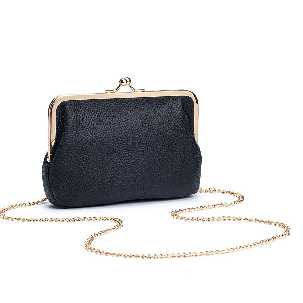 

2025 новая европейская и американская сумка-клатч с зажимом, темпераментная наплечная сумка, женский длинный клатч, кошелек, сумка для хранения с золотой застежкой