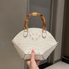 Spring Crocodile Pattern Women's Bag Bamboo Joint Handbag Niche Design Shell One-shoulder Crossbody Women