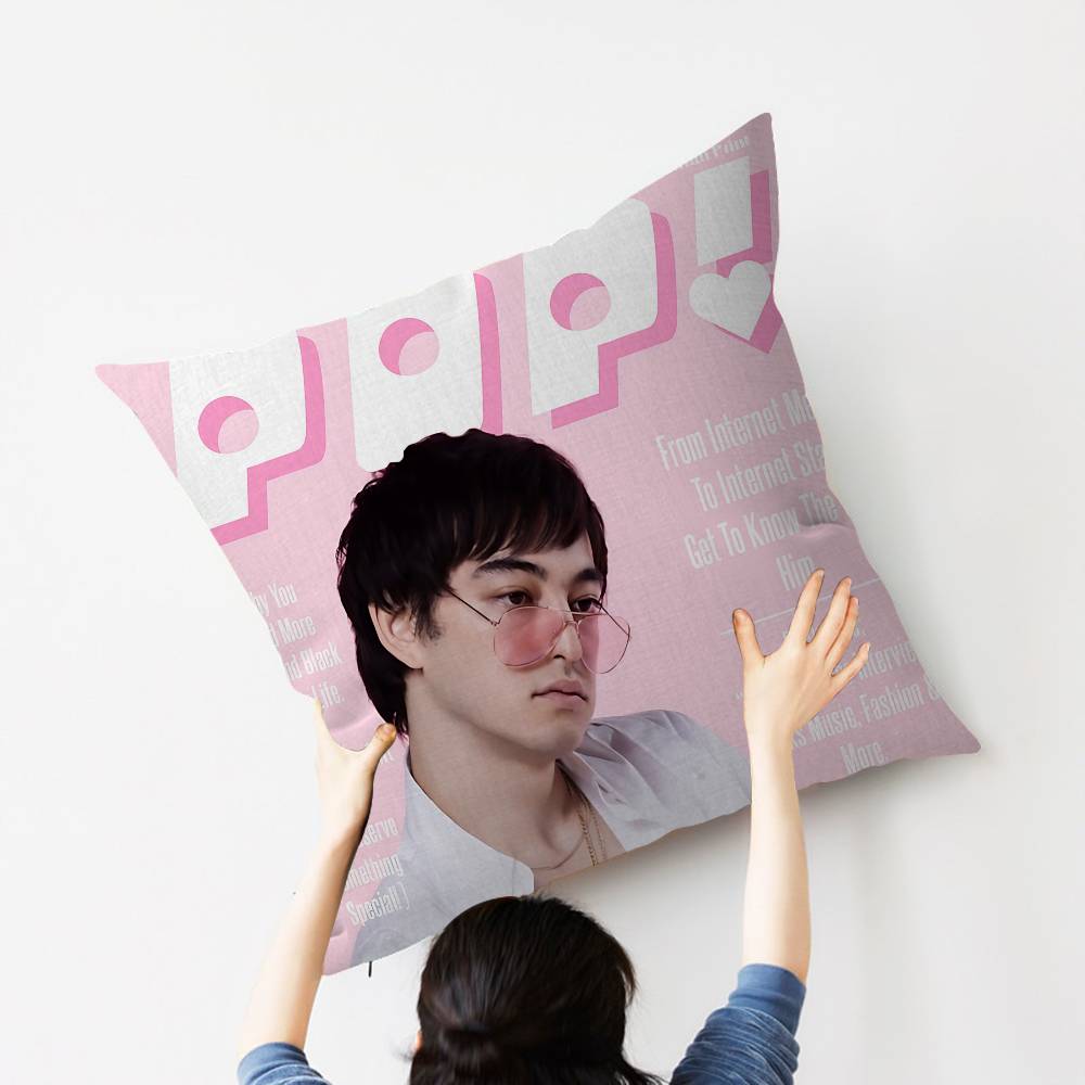 Singer Joji Pillow Covers Cartoon Sofa Decorative Home Double-Sided Printing Short Plush Cute Cushion Cover