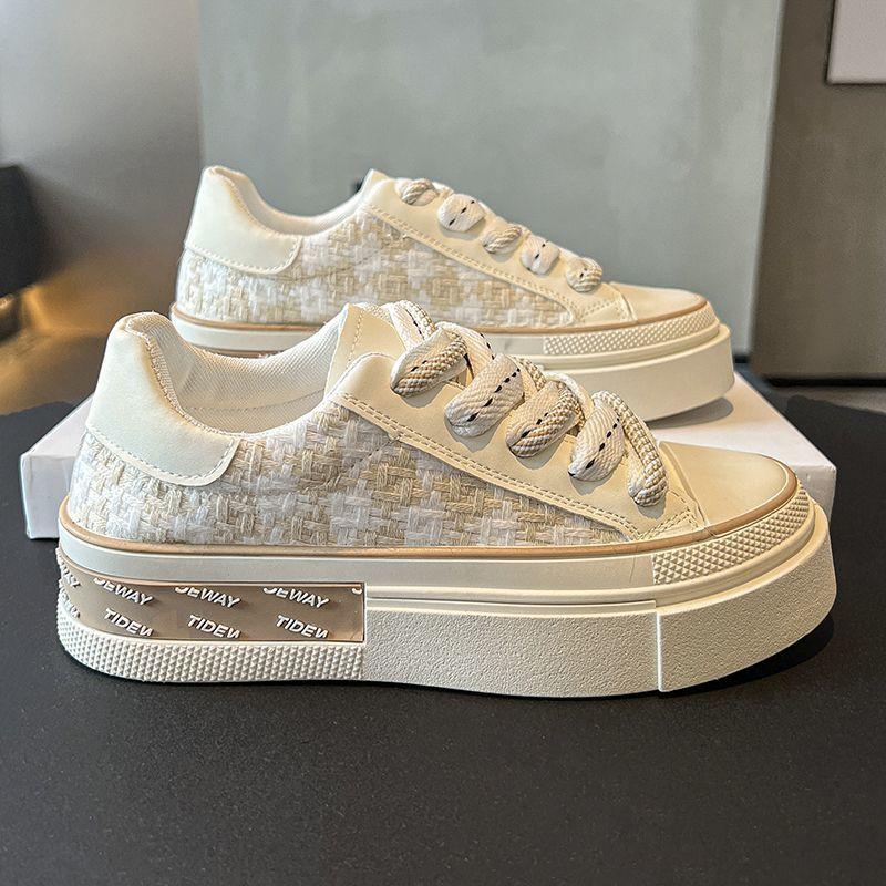 Fashion Women's Casual Sneakers Chunky White Espadrilles Luxury Green Cute Canvas Shoes for Women Fashion Shoe Designer Black Flat Hit