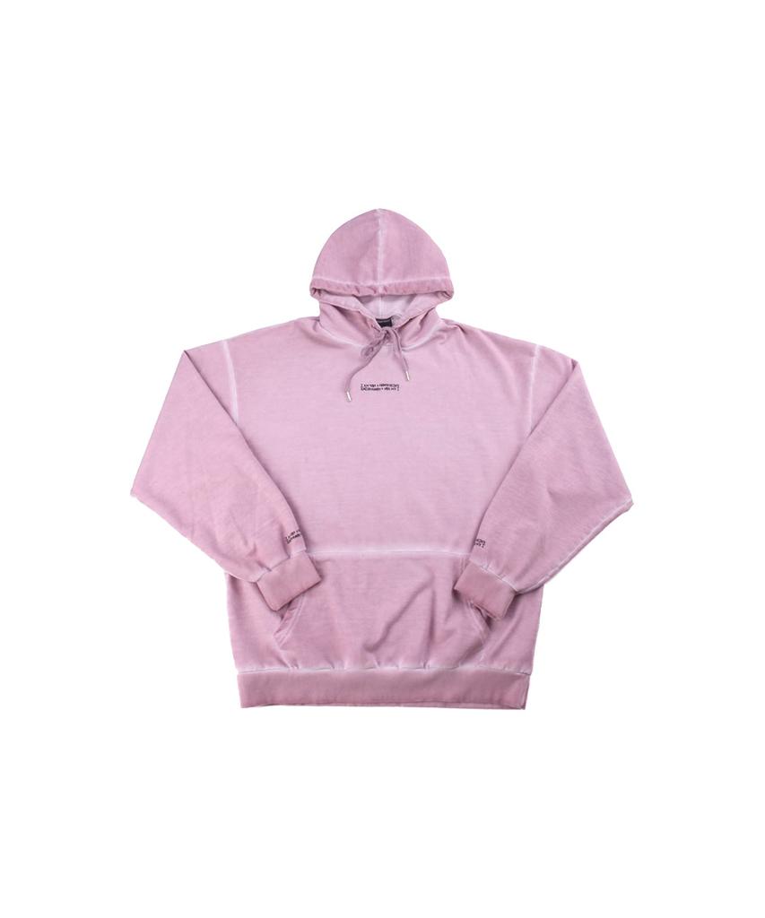 Washed Drop Hoodie (Hand Made) - Pink