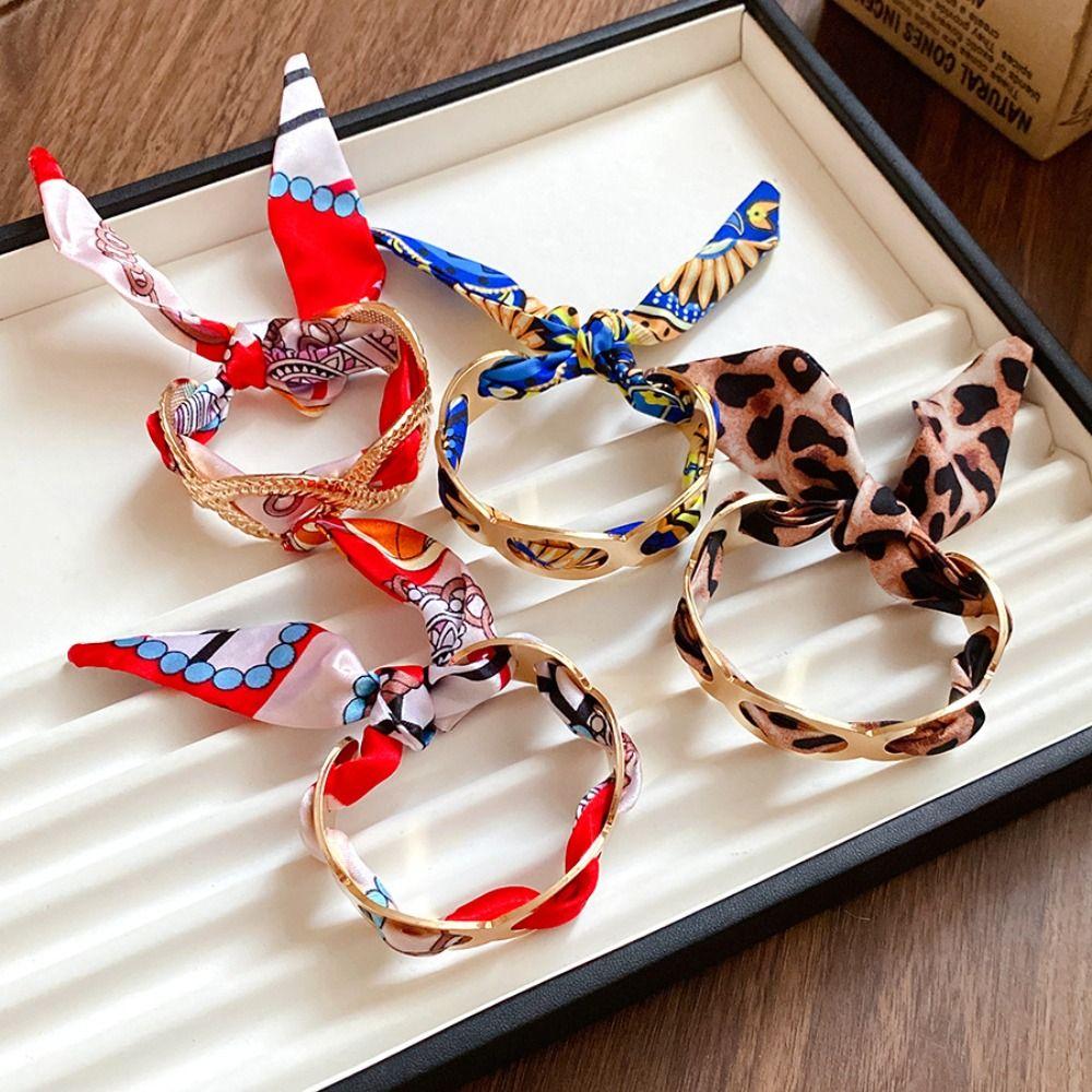 Europe American Style Ethnic Style Wristband Metal Bohemian Scarf Bangle  Decoration