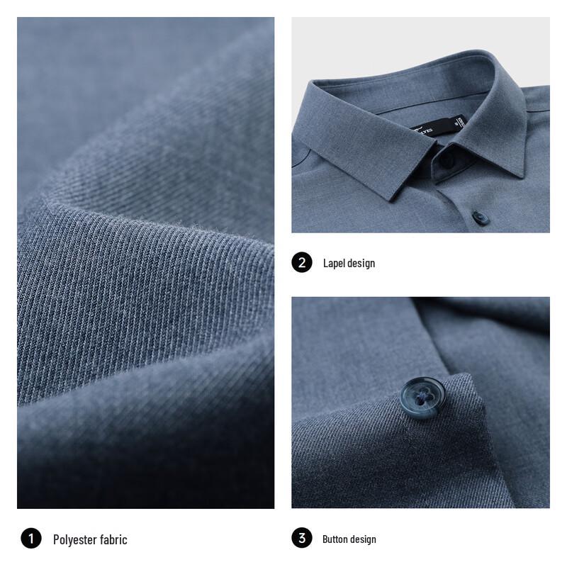 Septwolves Men's Business Casual Long-Sleeve Shirt