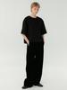 RRACE Velvet Curved Pants_Black