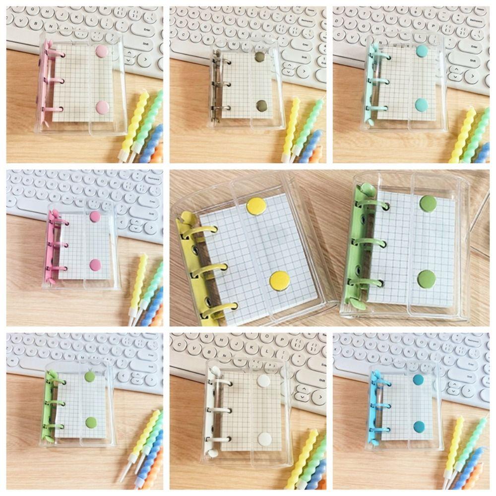 3-hole Loose leaf notebook PVC Mini binder Portable A8 binder  Students