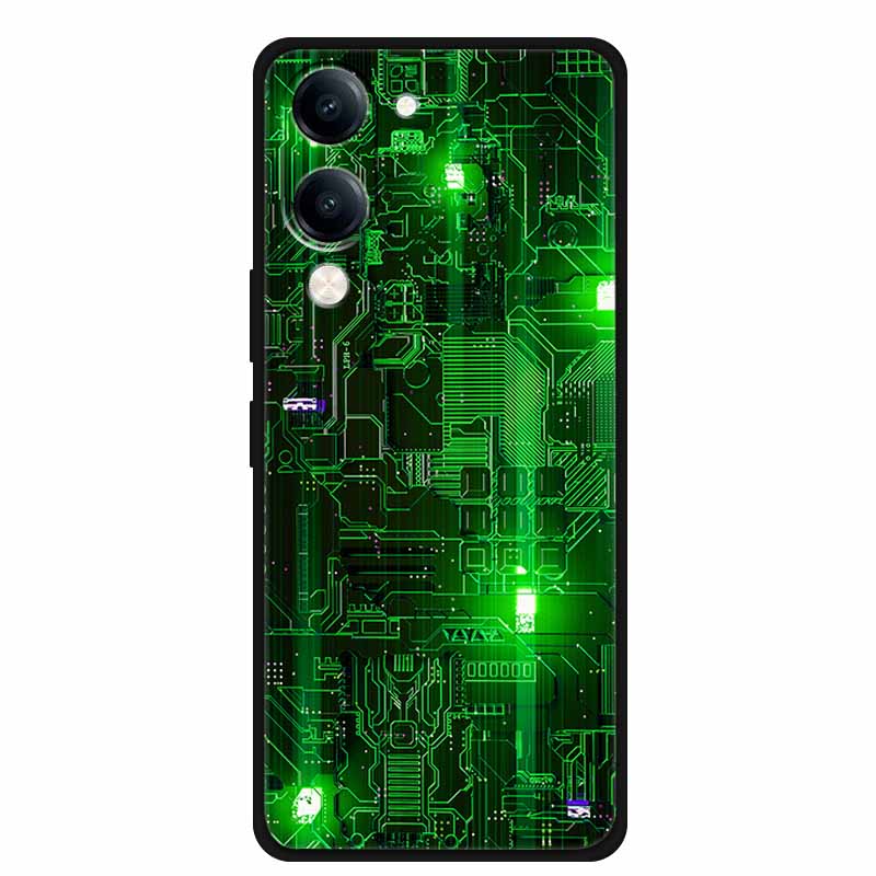 For Vivo iQOO Z10 Lite Case Silicone Black TPU Funda Back Cover for iQOO Z10 Lite 5G I2409 Soft Case Animal Coque IQOOZ10 Lite