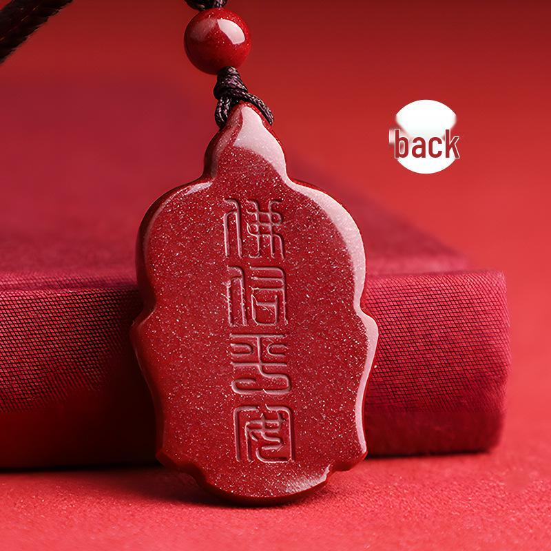 Natural Purple Gold Sand Buddha Head Pendant for Women