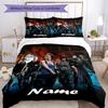 3pcs Custom Name Resident Evil Bedding Set Duvet Cover Closure Includes 1 Duvet Cover & 2 Pillowcases, Soft and Comfortable for All Seasons.