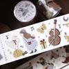 Light Retro Salt Tie Journal Planner [Forest Concert] PET Washi Tape Die Cut