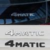 For Mercedes Benz 4MATIC Fender Side Badge Rear Trunk Emblem Decals ABS Car Styling Logo 4 MATIC Auto Sticker Accessories