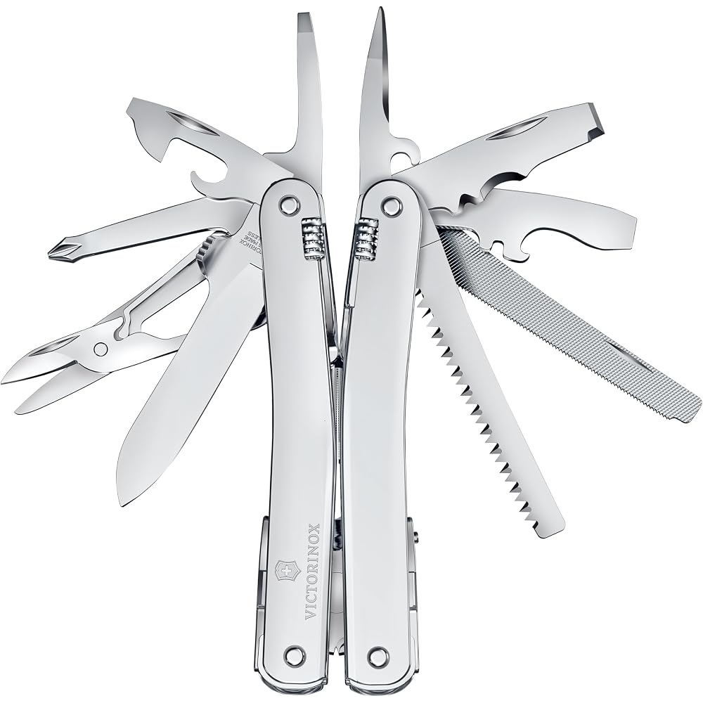 Victorinox SwissTool Spirit MX Silver Multi-Tool with Nylon Case 24 Functions Swiss Army Knife