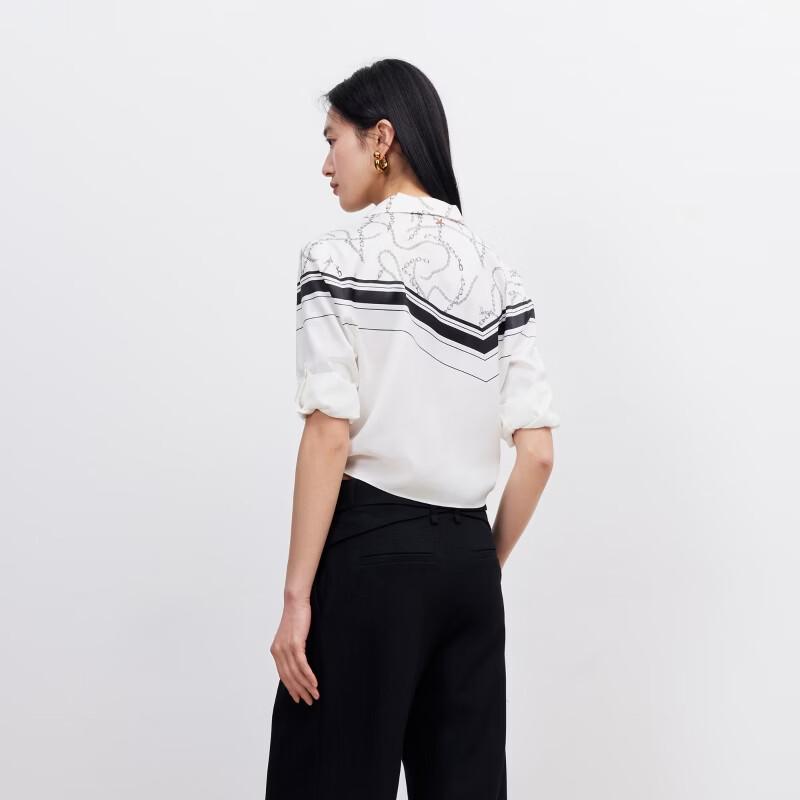 VEROMODA Women's 2026 Summer Printed Lapel Shirt