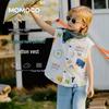 MOMOCO Boys' Summer Short-Sleeve Shirt with Fun Vest Design