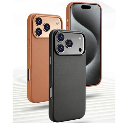 Business Orginal MagSafe Case for Apple IPhone 17 Pro Max 16 13 14 15 IPhone17 Air Leather Official Magnetic Protect Phone Cover