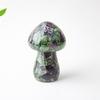 Resin Crystal Mushroom Figurine With Natural Gemstones For Home Decor Gift Ideas