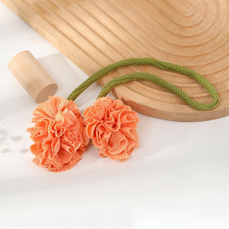 1Pc Curtain Tiebacks Window Accessories Ties Floral Designs Fabric Tiebacks Office Carnation Curtain Tiebacks Home Multi-Color