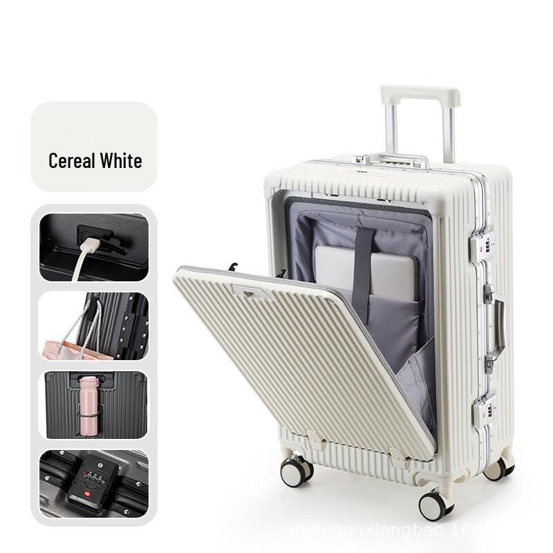 Li Shen Front-Opening Aluminum Frame Luggage 24-inch