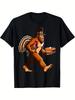 Men's Funny Pilgrim Sarkozy Snowman & Pumpkin Pie Thanksgiving T-Shirt - Humorous Turkey & Pilgrim D