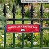 2D Flat, Bavaria Ventilator Decorative Metal Sign - 4.0x16.0inch Retro Football & Beer Design, Alumium Decorative Sign, Vintage Wall Art for Sports