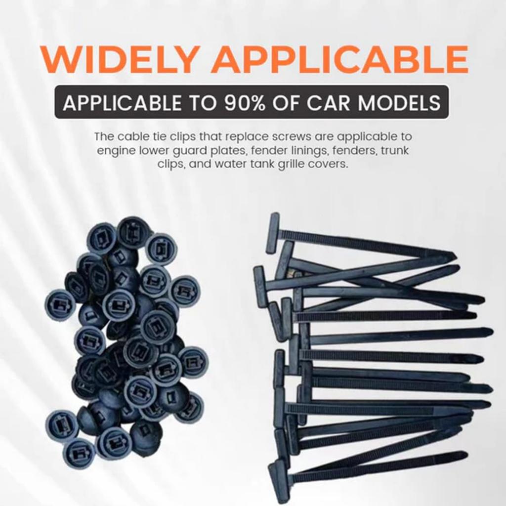 Nylon Universal Cable Tie Buckle, Heavy-duty Nylon Cable Tie Retainer, Multi Purpose Plastic Cable Tie Tool, Suitable For Car Daily Maintenance