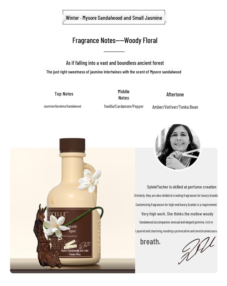 Zhanjia Floral Fragrance Laundry Softener, Long-Lasting Scent, Anti-Static, Color Safe, 300ml