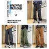 Spring and Autumn Men's Casual Outdoor Charge Pants Windproof Versatile Loose Overalls Trend Straight Wide Leg Pants