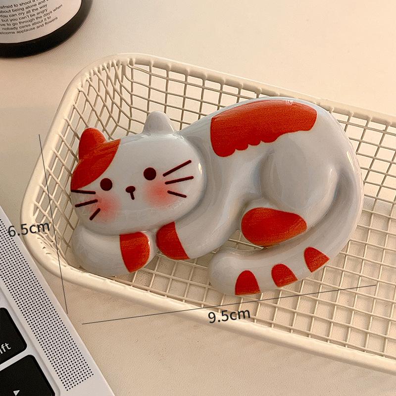 Creative Fridge Sticker Cartoon Resin Cat Refrigerator Magnets Personalized Mini Magnetic Stickers Po Wall
