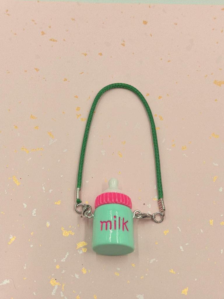 Miu-Style Dollhouse Miniature Accessories: Cute Kettle, Thermos, Milk Bottle, Pendant, Doll Figure, Crossbody Bag Ornament